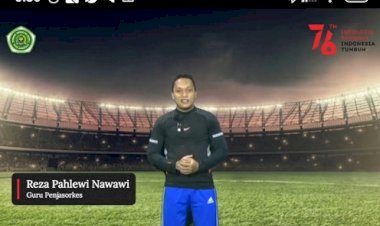 Karjianto Beri Apresiasi Kepada Salah Seorang Guru Berinovasi Membuat Video Pembelajaran