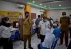 Vaksinasi Di MTsN 1 Kota Gorontalo Dikunjungi Wakil Walikota