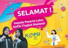 Dua Siswa MTsN 1 Kota Kembali Mencatatkan Nama Pada Ajang Kopsi Nasional