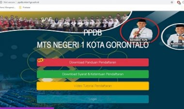 PPDB MTsN 1 Kota Gorontalo Resmi dibuka