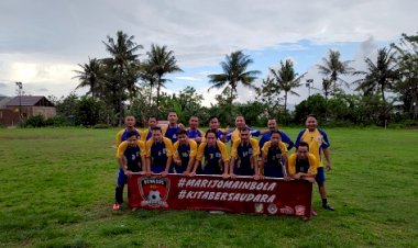 Perkuat Sinergitas, Tim Football MTsN 1 Kota Lakukan Pertandingan Eksebisi Dengan MTs Al-Huda