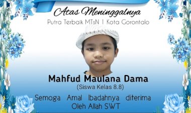 MTsN 1 Kota Berduka, Salah Satu Siswa Berprestasi Meninggal Dunia