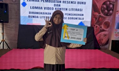 Siswa MTsN 1 Kota Gorontalo Raih Top 4 dalam Lomba Video Konten Literasi 2025