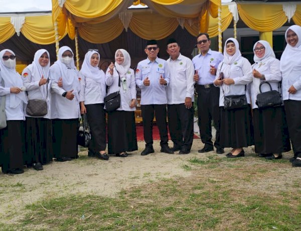 Civitas Akademik MTsN 1 Kota Gorontalo Hadiri Upacara Hari Amal Bakti ke-80 Kementerian Agama RI Tingkat Provinsi Gorontalo