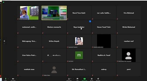 Usai Rapat Panitia Lakukan Sosialisasi Dengan Siswa lewat Virtual