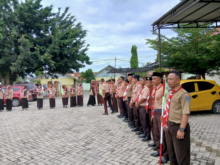 Dua Pembina MTsN 1 Kota Gorontalo Ikuti Kursus Mahir Dasar (KMD) Tingkat Kwarda Kota Gorontalo