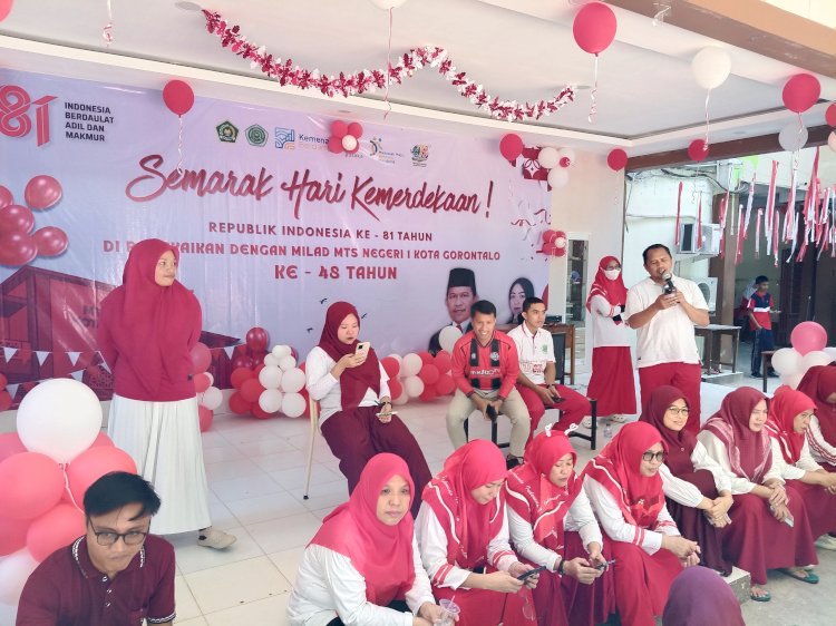 Semarak HUT ke-81 Kemerdekaan RI, MTsN 1 Kota Gorontalo Gelar Beragam Lomba Guru dan Siswa